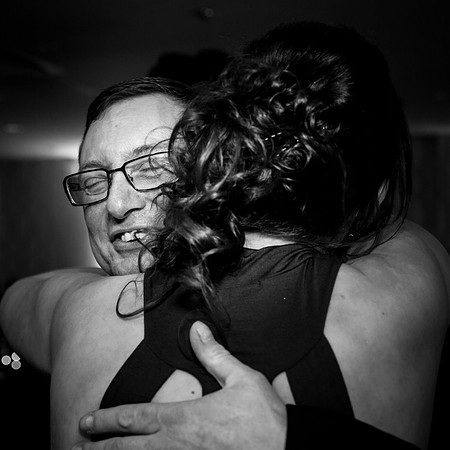 Hugging the Groom