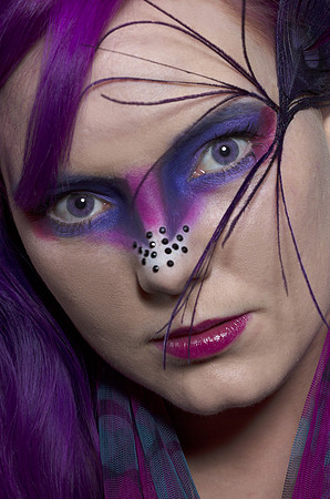 Portrait photography by Alf Myers - Beauty Make-up and stunning eyes.