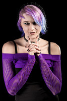 Portrait photography by Alf Myer - Emo/Punk all in Purple